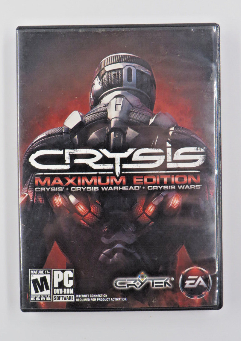 Crysis: Maximum Edition (PC, 2009) Wars-Warhead-Includes Booklets & All 3 Discs