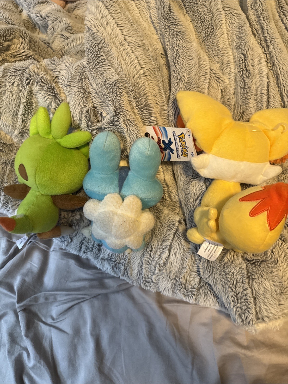 XY Era Starter Trio Plushes | Chespin, Froakie, and Fennekin | Tomy Pokemon XY