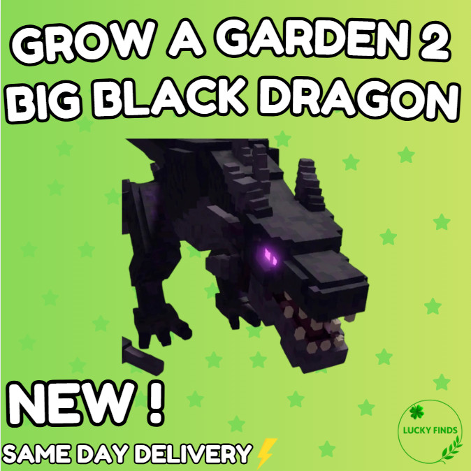 🔥Grow a Garden 2 Roblox✨Big Black Dragon | Fast & Easy