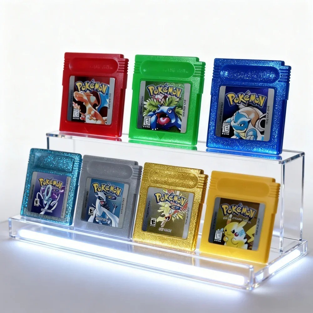 Pokemon 16-Bit GBC Game Cartridge Card Blue Crystal Gold Green Red Silver Yellow