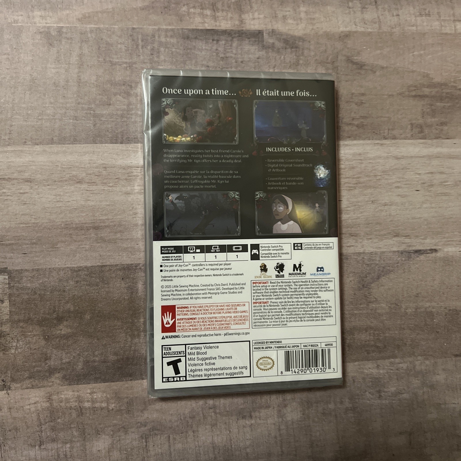 Bye Sweet Carole – Nintendo Switch – Brand New Factory Sealed!