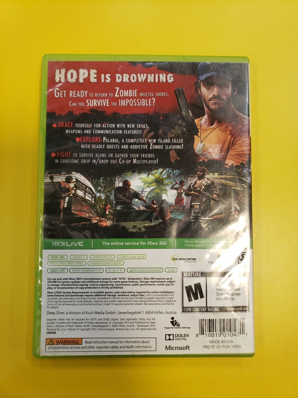 Dead Island: Riptide (Microsoft Xbox 360, 2013)
