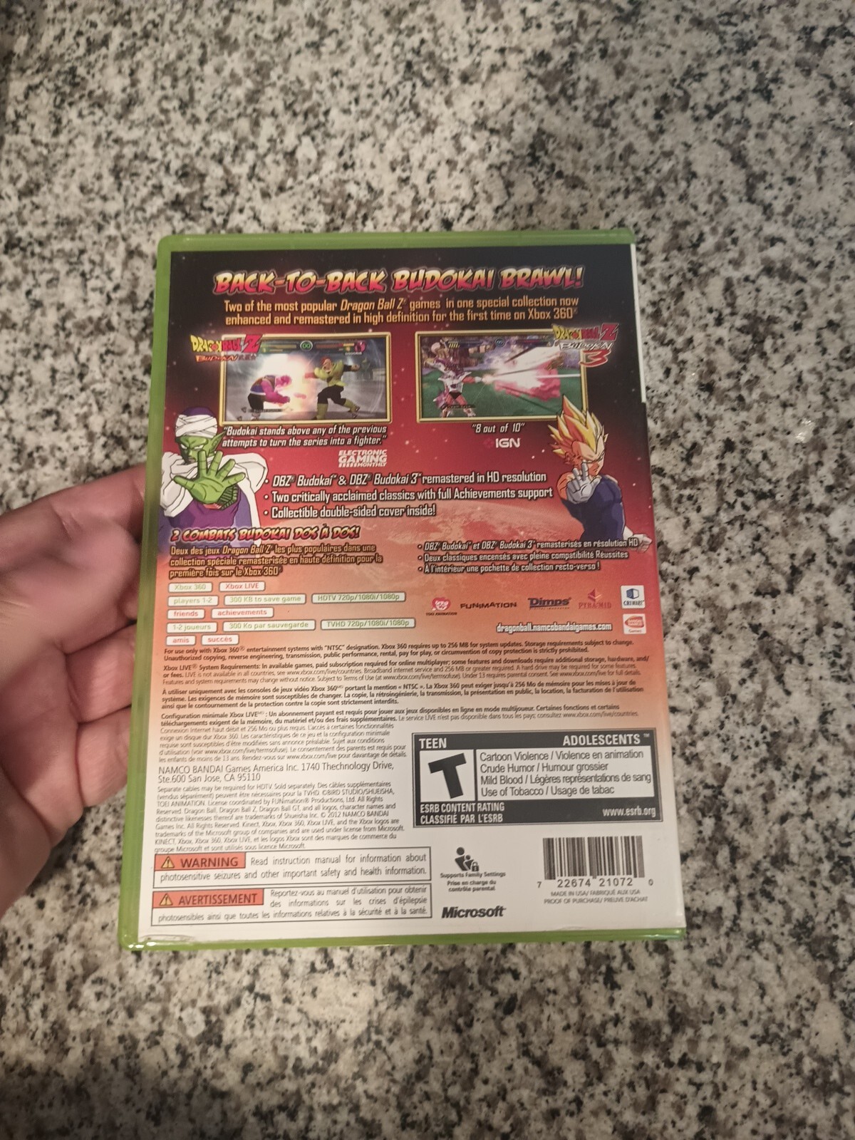 Dragon Ball Z: Budokai HD Collection (Xbox 360) | Tested Working Complete