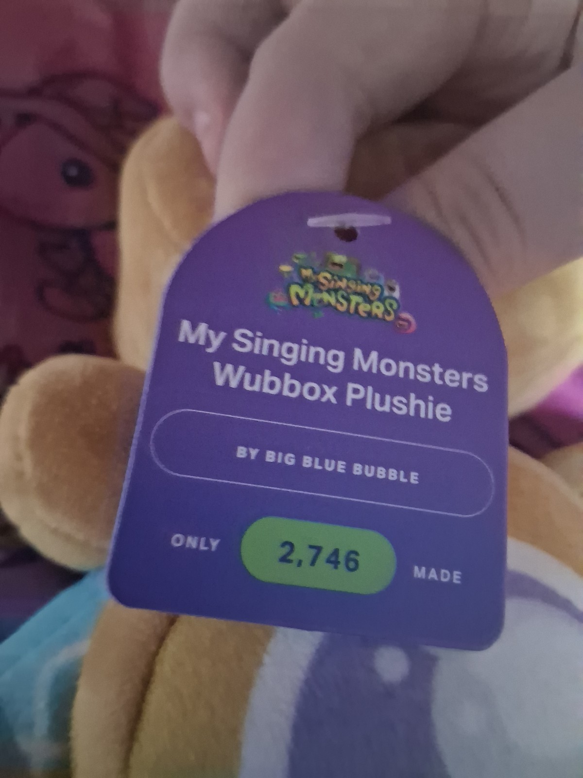 Makeship My Singing Monsters Wubbox Plushie w Drawstring Bag 2024 Only 1746 Made