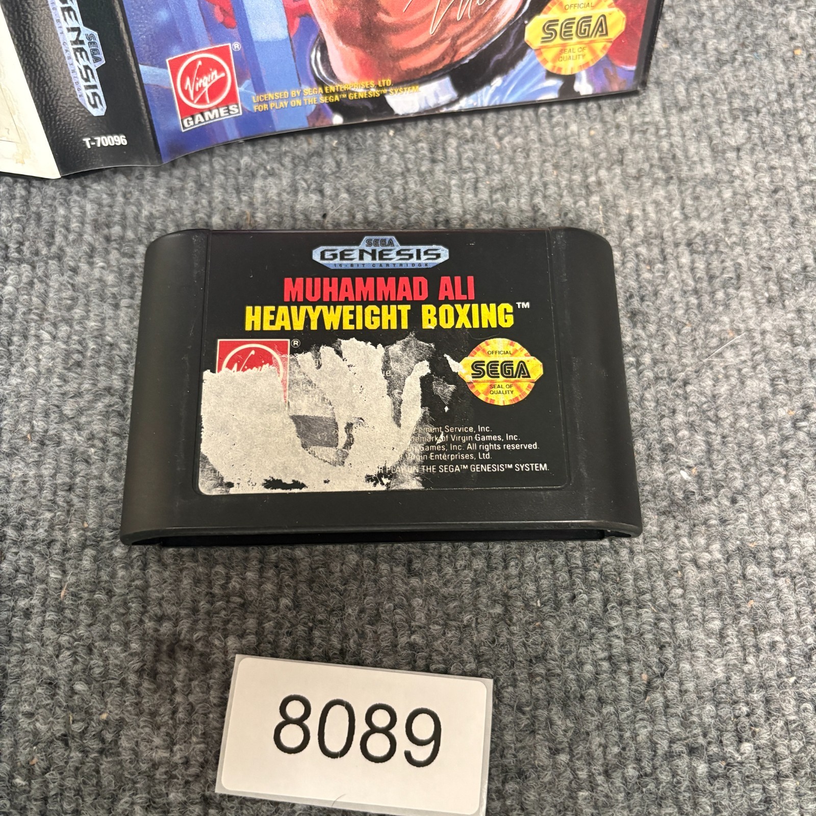 Muhammad Ali Heavyweight Boxing Sega Genesis Complete w/ Manual CIB VGC Tested