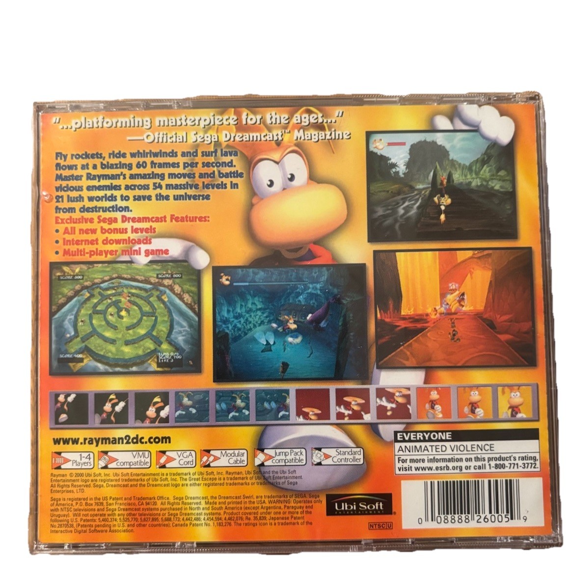 Brand New-Fully Sealed- Rayman 2: The Great Escape – Sega Dreamcast