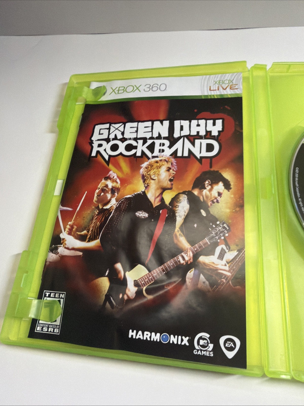 Green Day: Rock Band (Microsoft Xbox 360, 2010) Complete & Tested!!