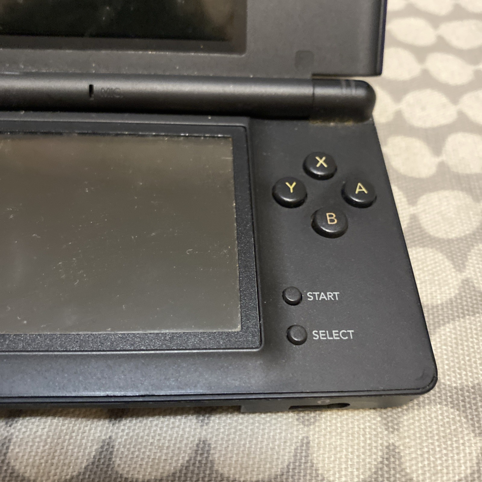 Nintendo DS Lite Blue/Black Handheld Console System With Game No Charger, Stylus