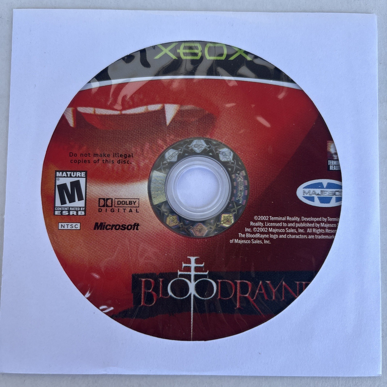 Bloodrayne Xbox DISC ONLY NO TRACKING *Tested*