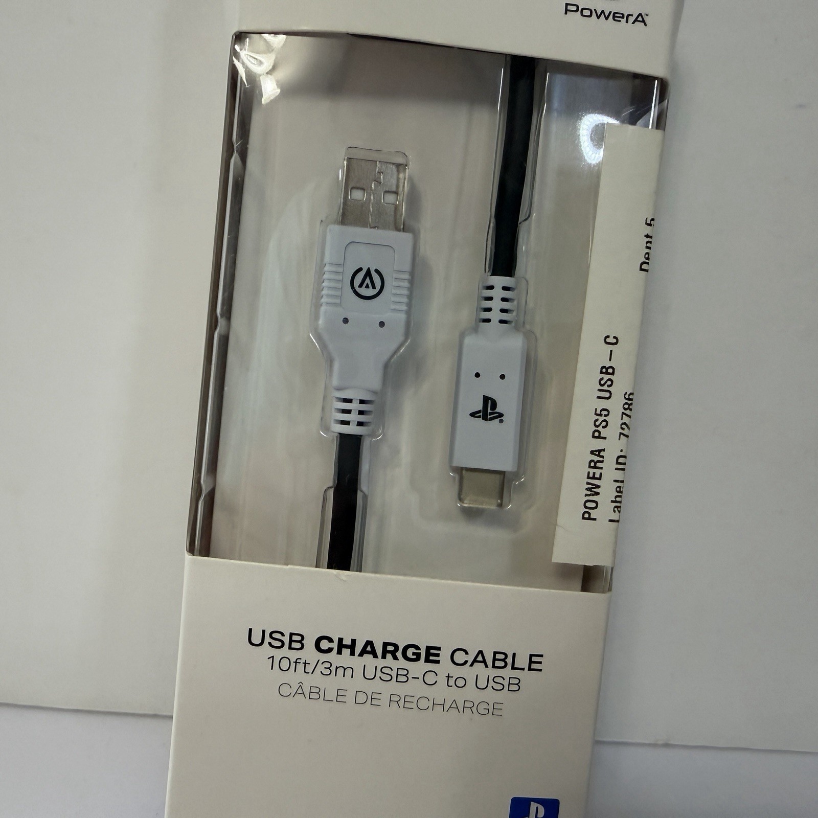 PowerA 10ft USB-A to USB-C Charge Cable for PlayStation 5 Console Controller