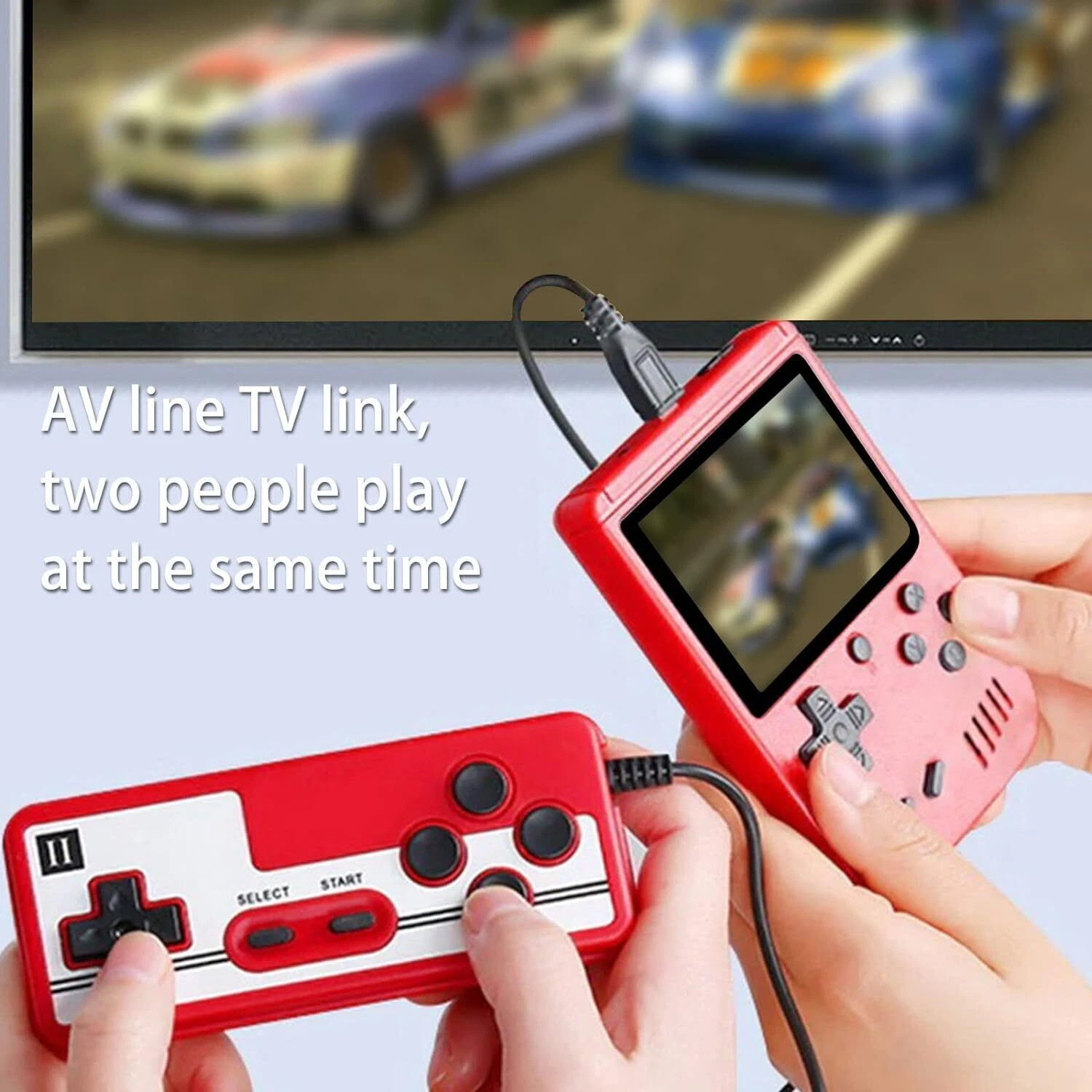 500 Classic Games Handheld Retro Video FC Game Console Player For Kids Adults