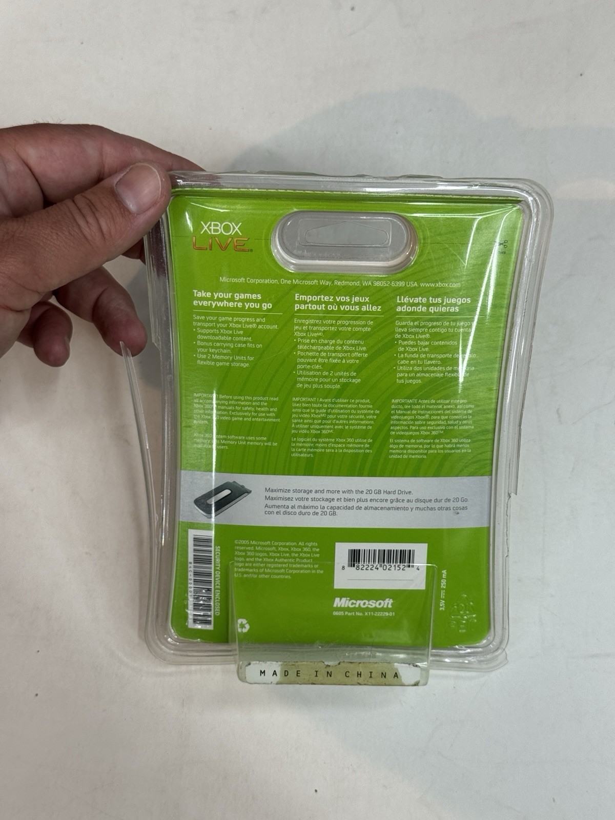 Genuine Official Microsoft Xbox 360 Console Memory Card Unit 64MB NEW Box