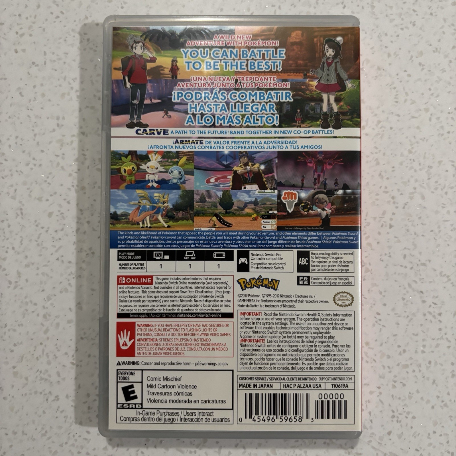 Pokémon Sword – Nintendo Switch Game – Case Included
