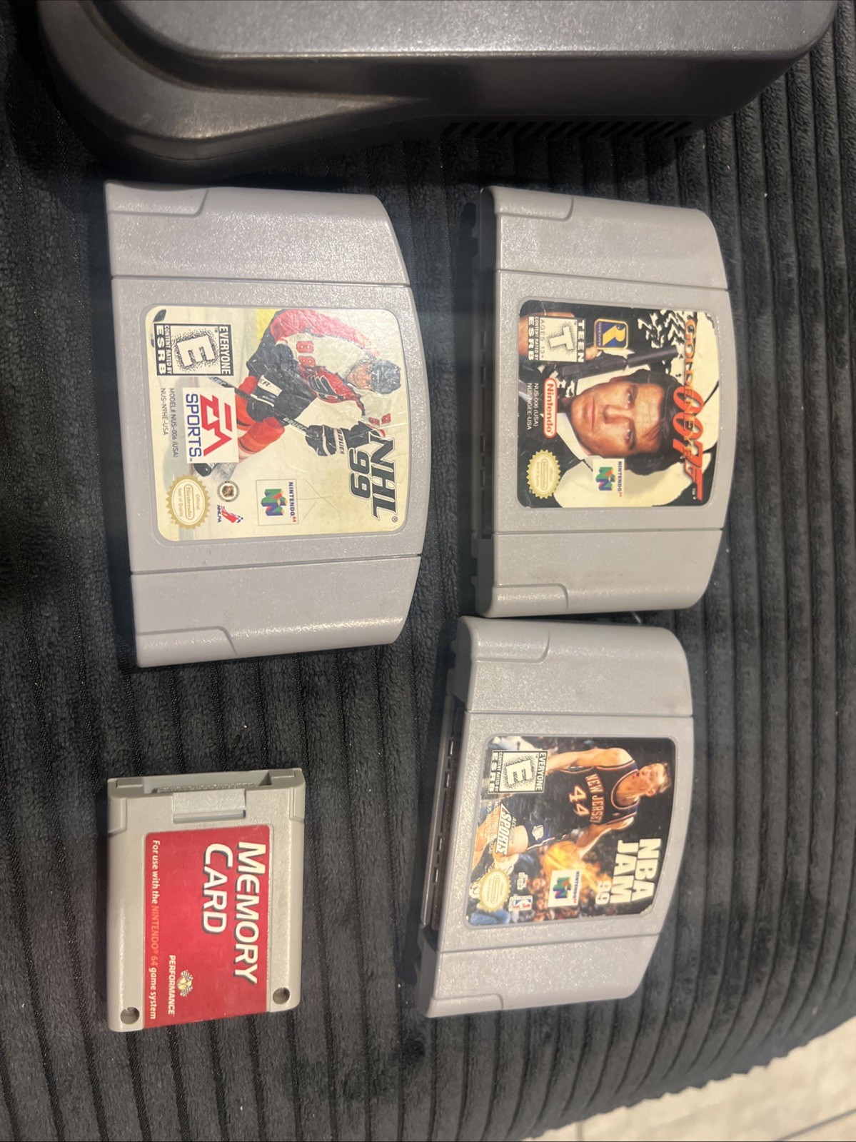 Nintendo 64 Console Bundle- Games + Two Controllers, And Memory Card