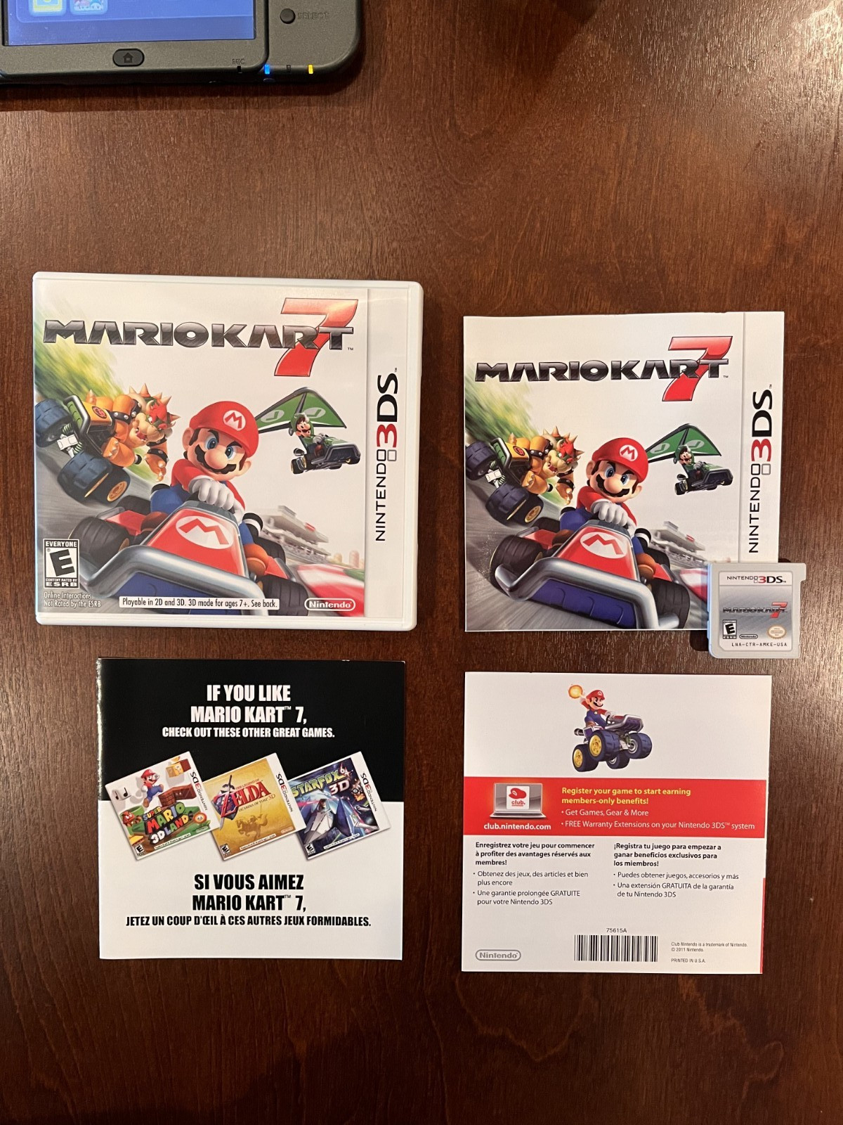 Mario Kart 7 – Nintendo 3DS – CIB Complete – Authentic – Great Condition