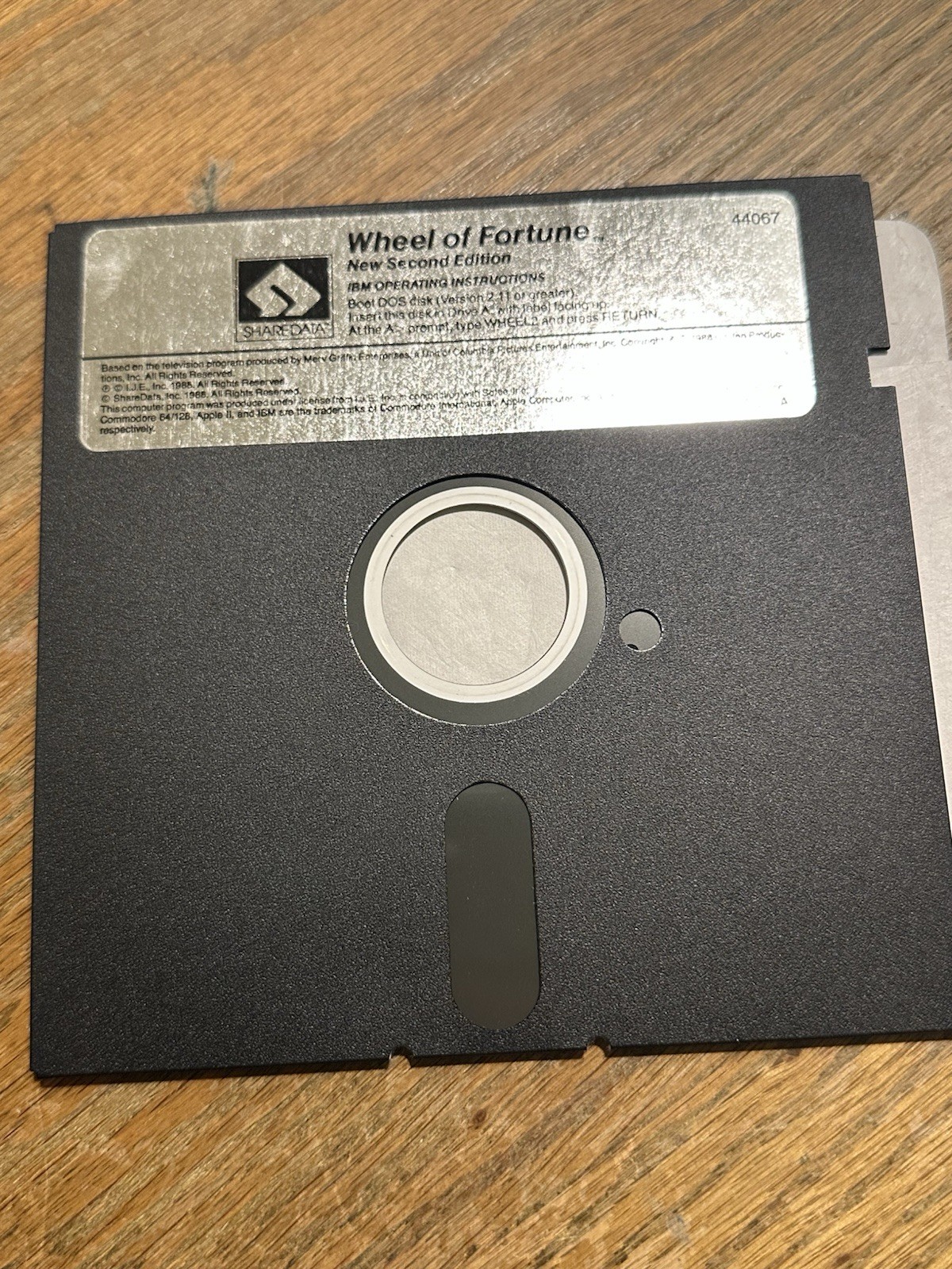 Wheel of Fortune New Second Edition (Commodore 64, 1988) PC Floppy Disk