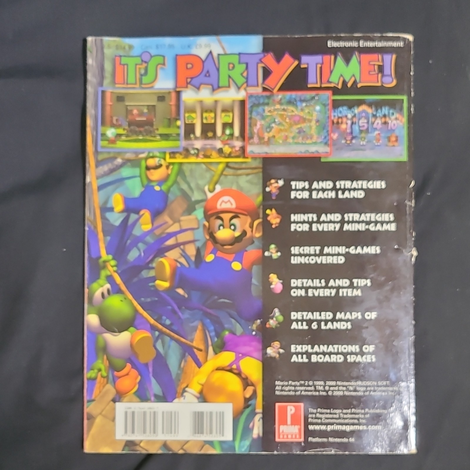 Prima Games Official Strategy Guide Mario Party 2 Exclusive Collectors Cover