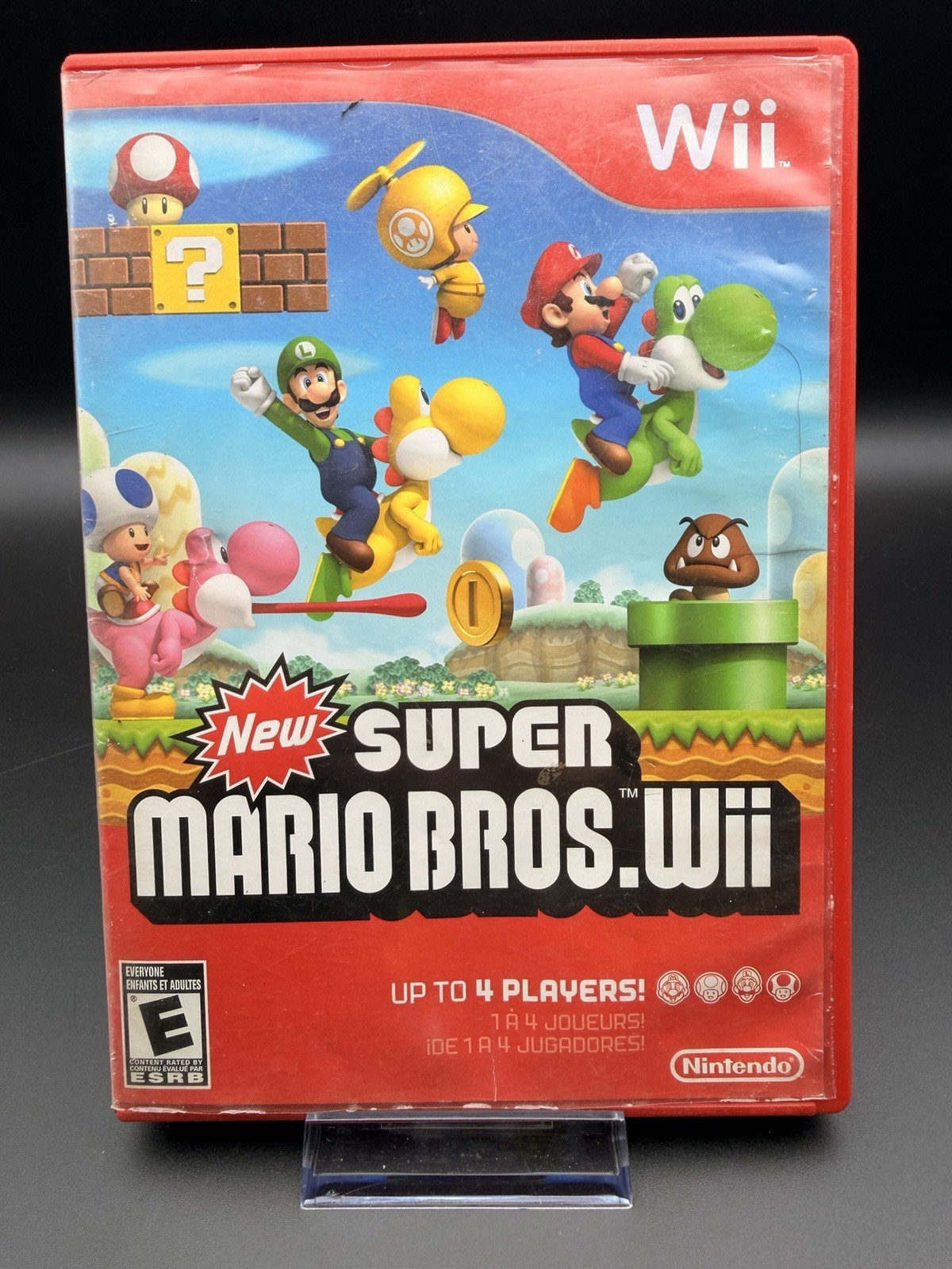 New Super Mario Bros. Wii (Nintendo Wii, 2009) Complete W/ Manual CIB Tested