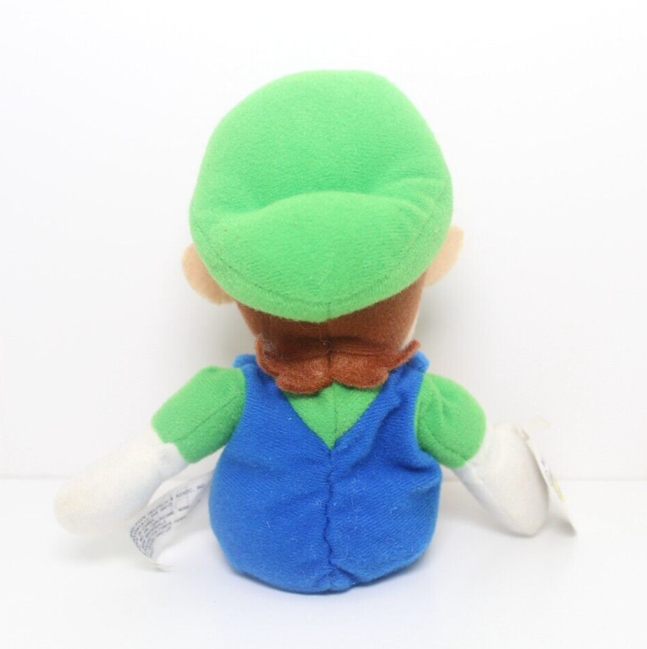 Vintage Nintendo 64 Luigi Beanbag Plush Doll + Hang & Tush Tag (BD&A, 1997)