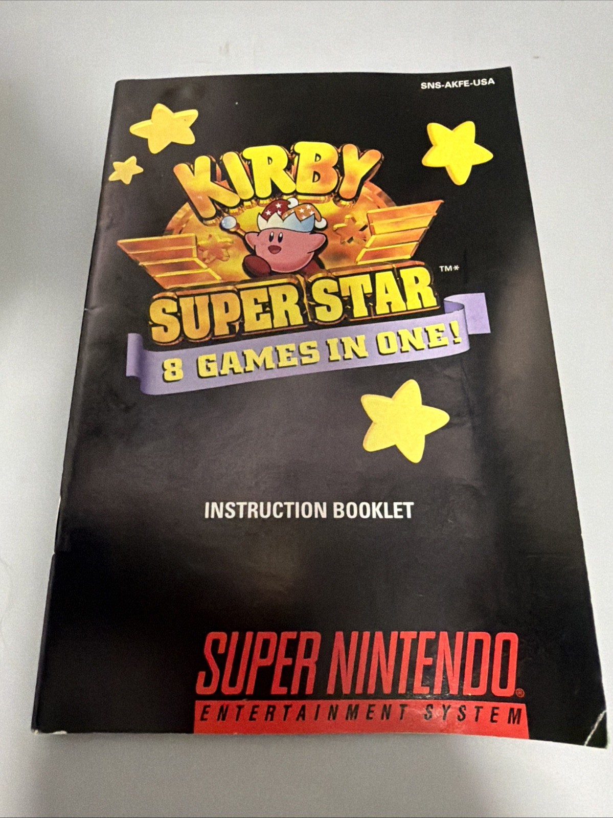 Kirby Super Star Super Nintendo SNES w/Manual Authentic Tested *GREAT LABEL*