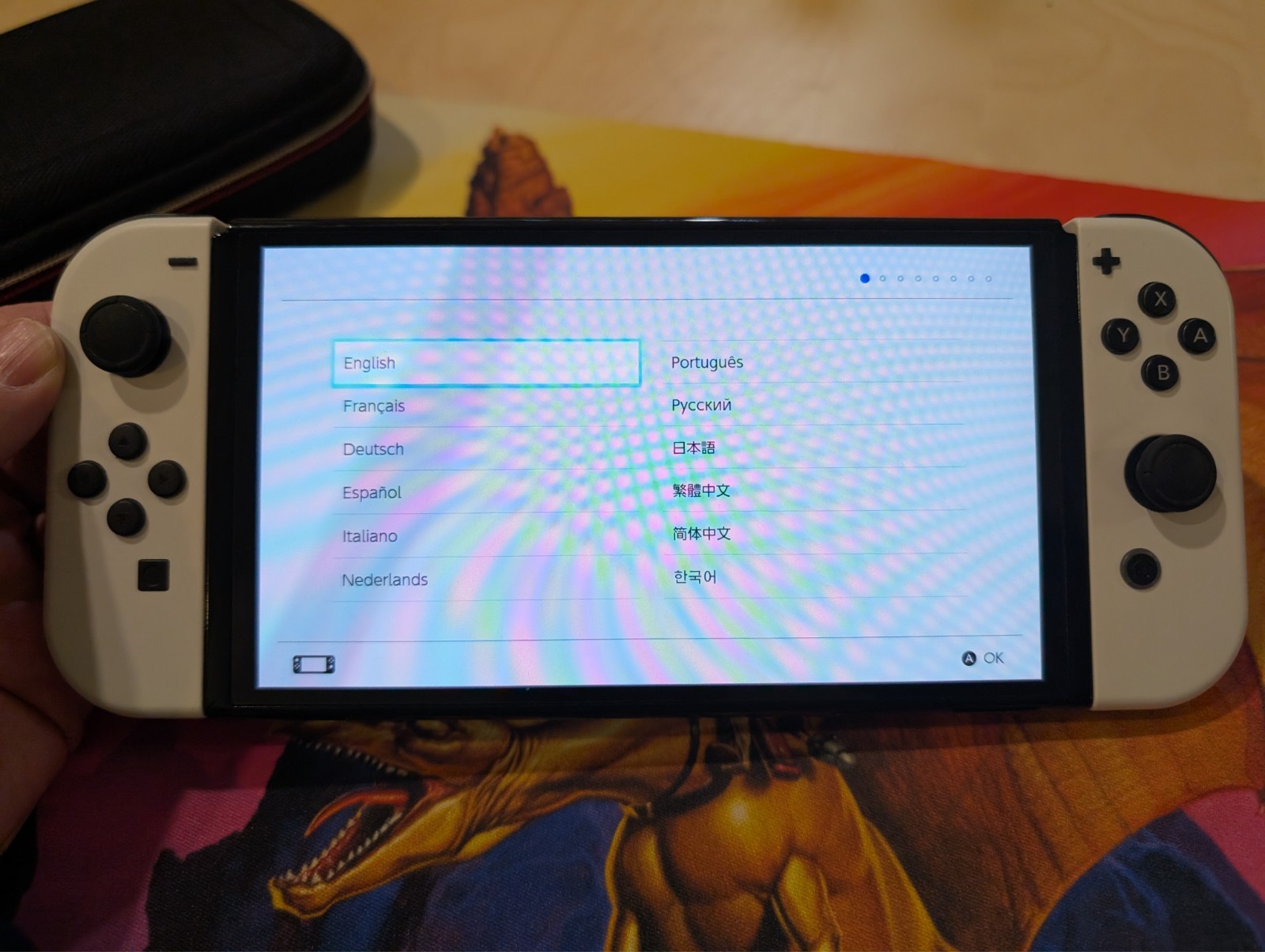Nintendo Switch OLED Console – 64GB – White W, 128 GB MICRO SD, Dock and Case