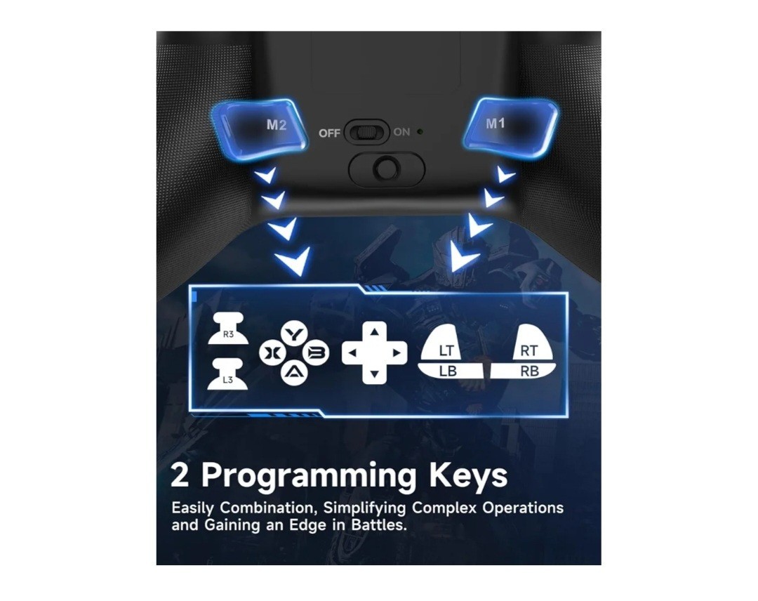 EasySMX X15 Gaming Controller Wireless Bluetooth Long Battery Life PC / Switch