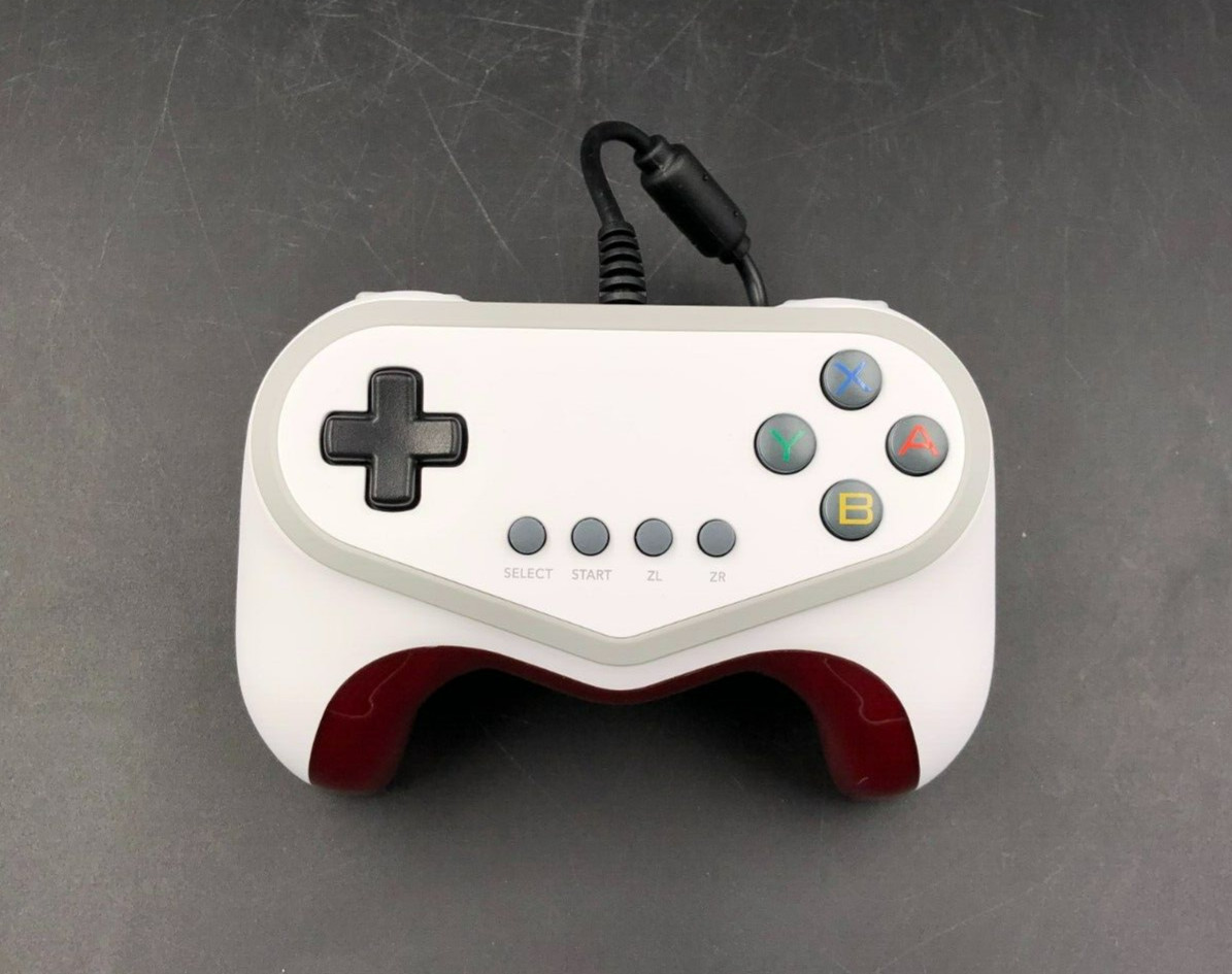 Hori Pokken Tournament White/Red Wired Pro Pad Controller for Nintendo Wii U