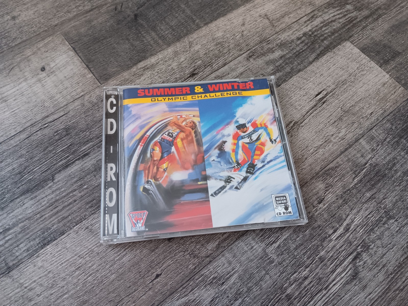 Summer & Winter Olympic Challenge CD-ROM PC Video Game 1995 Accolade Media