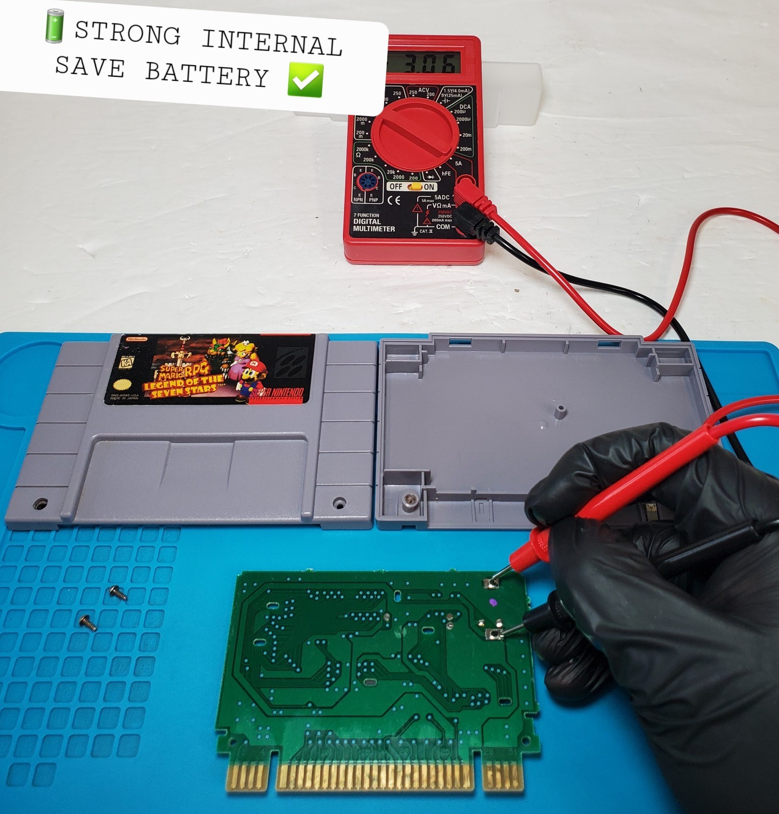 Super Mario RPG Legend Of The Seven Stars ⭐️ AUTHENTIC Cartridge w Cover TESTED✅