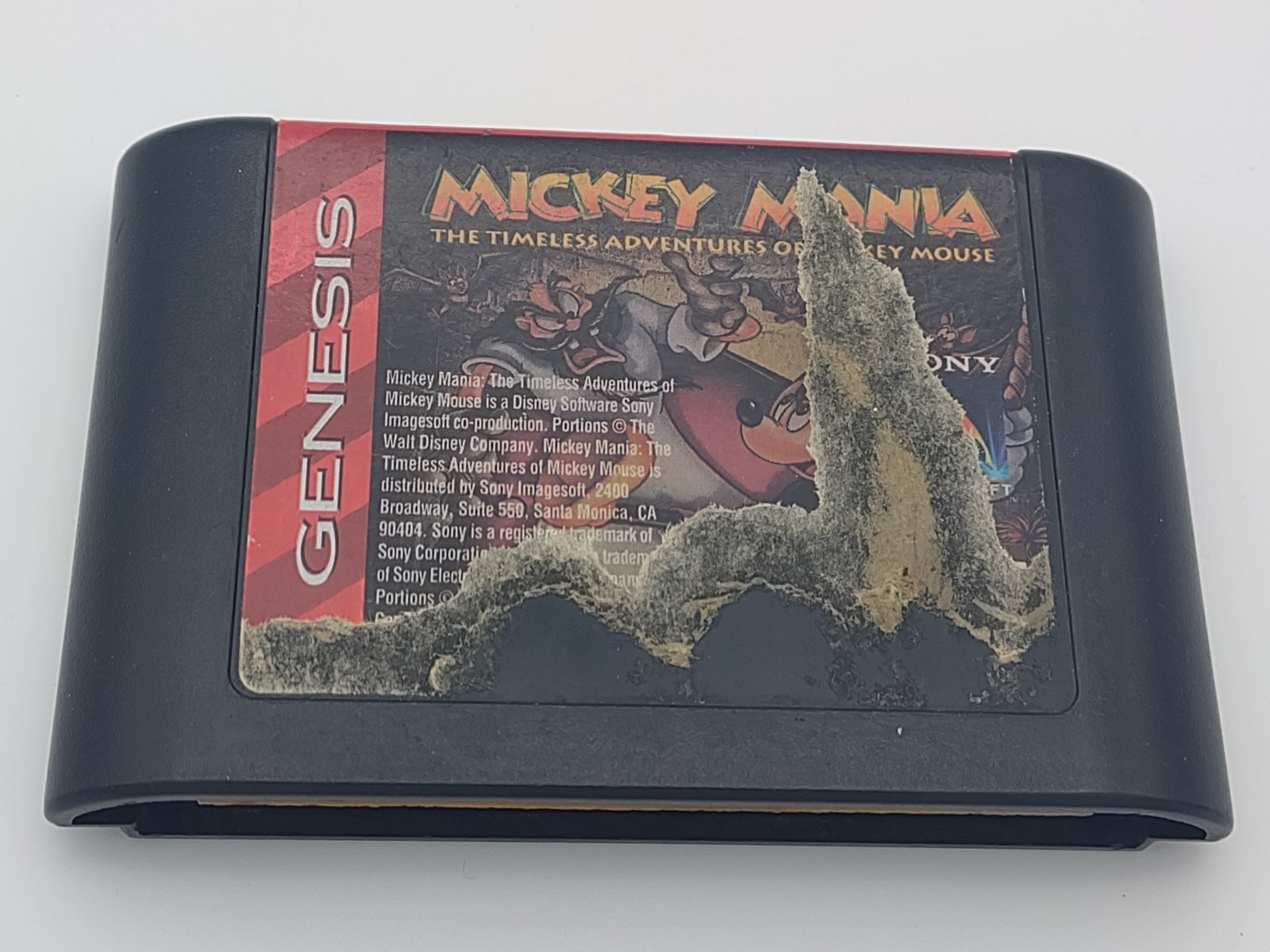 Sega Genesis Mickey Mania The Timeless Adventures Of Mickey Mouse Cartridge 1994