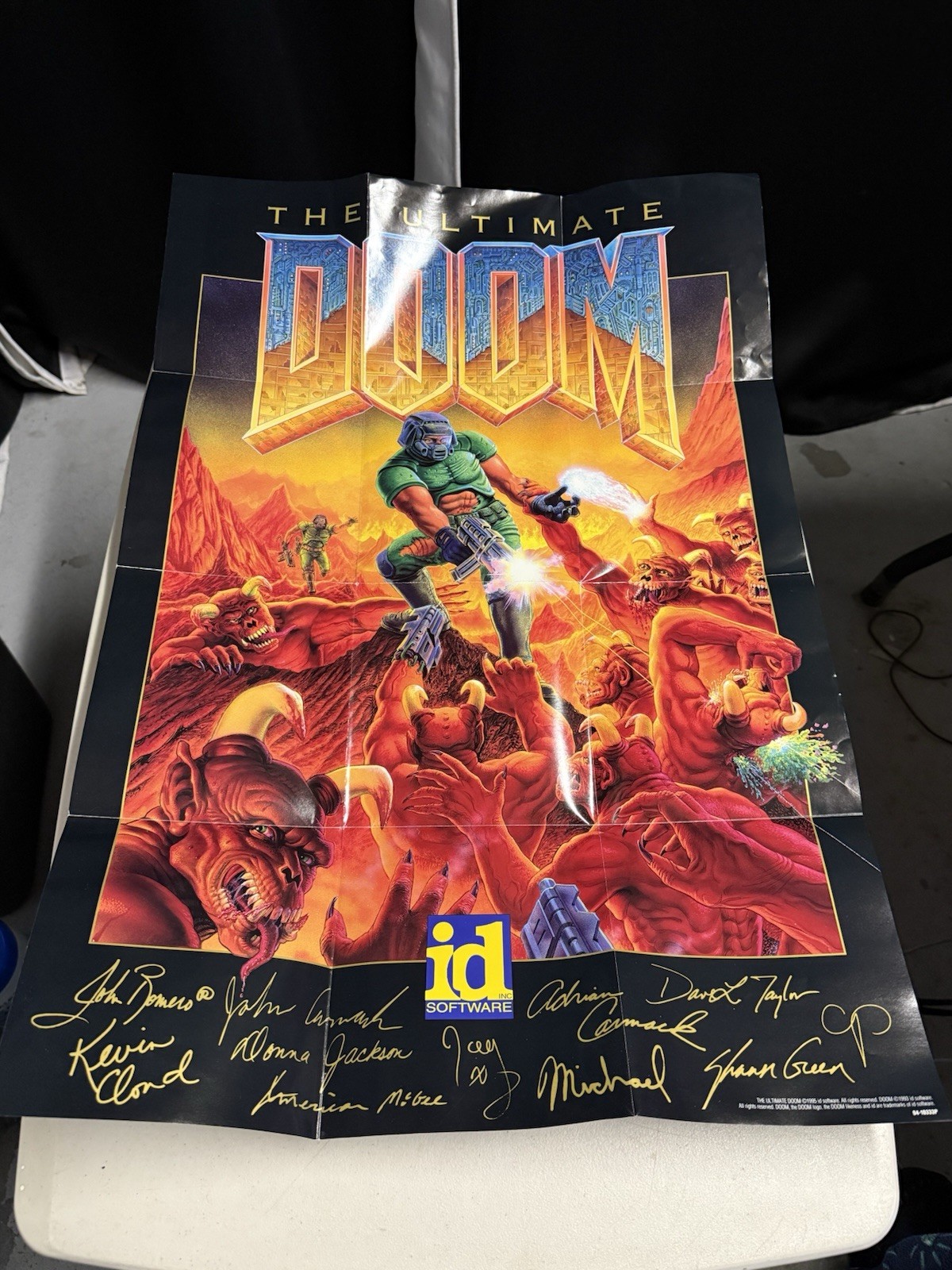 1995 The Ultimate Doom Big Box Macintosh Original Megahit w/ Manual & Poster