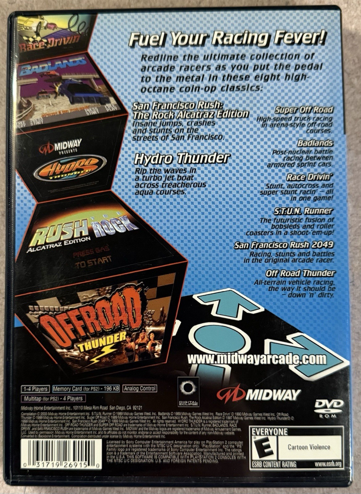 Midway Arcade Treasures 3 PS2 PlayStation 2 Black Label CIB Tested