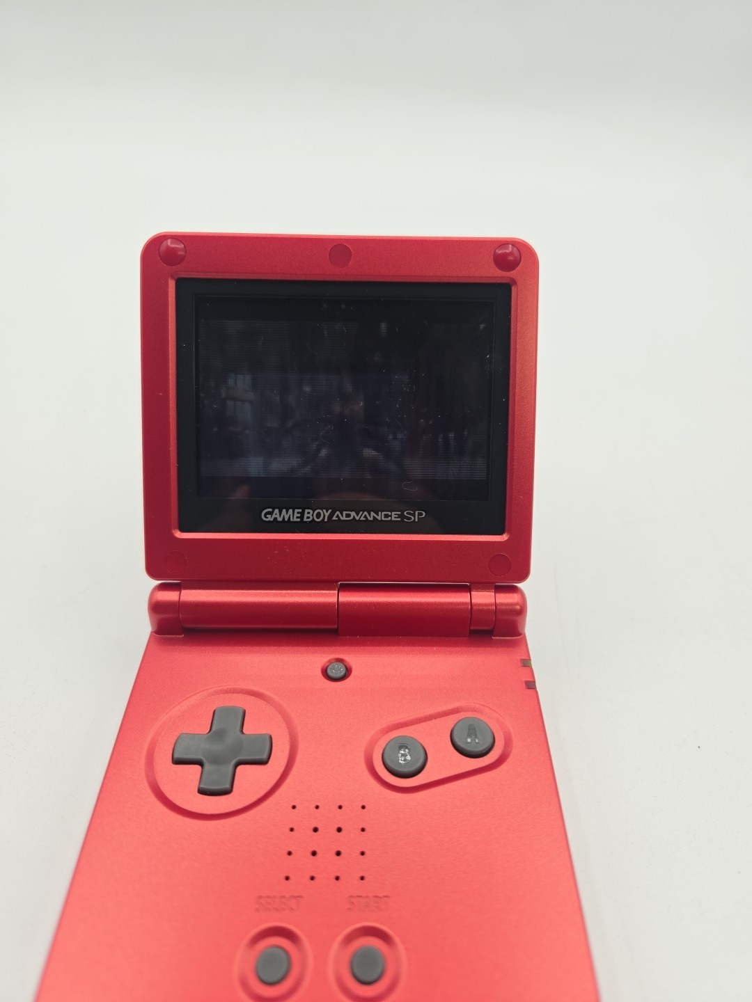Nintendo Game Boy Advance SP Handheld System Flame Red W/charger And 4 Games
