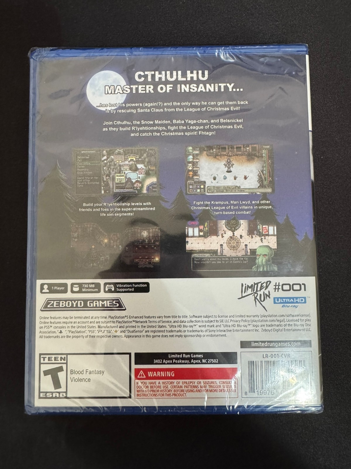 Cthulhu saves Christmas Limited Run #001 | PS5 | Brand New