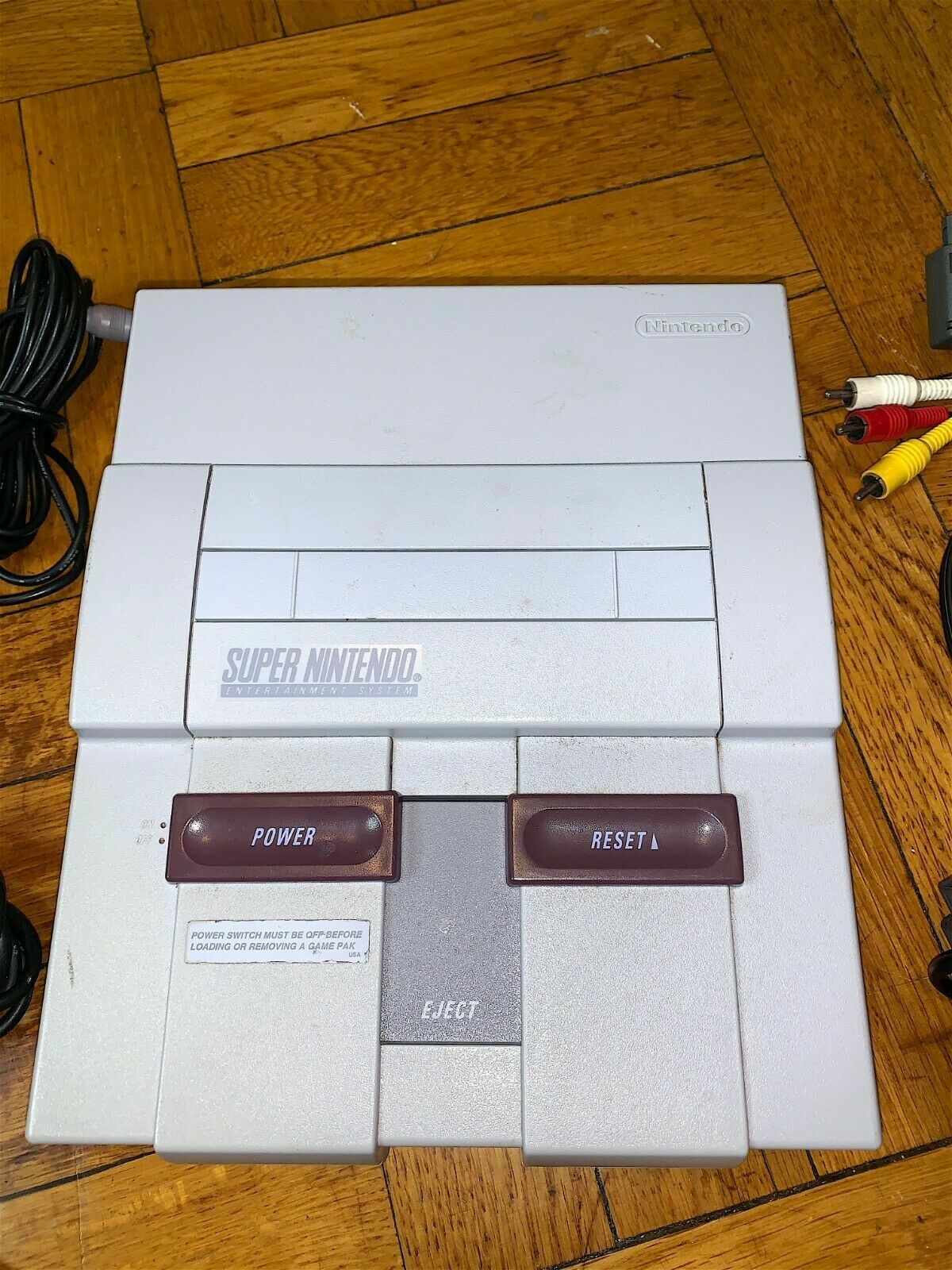 Super Nintendo SNES Console w/ OEM Controllers + w/ Mario World & Donkey Kong