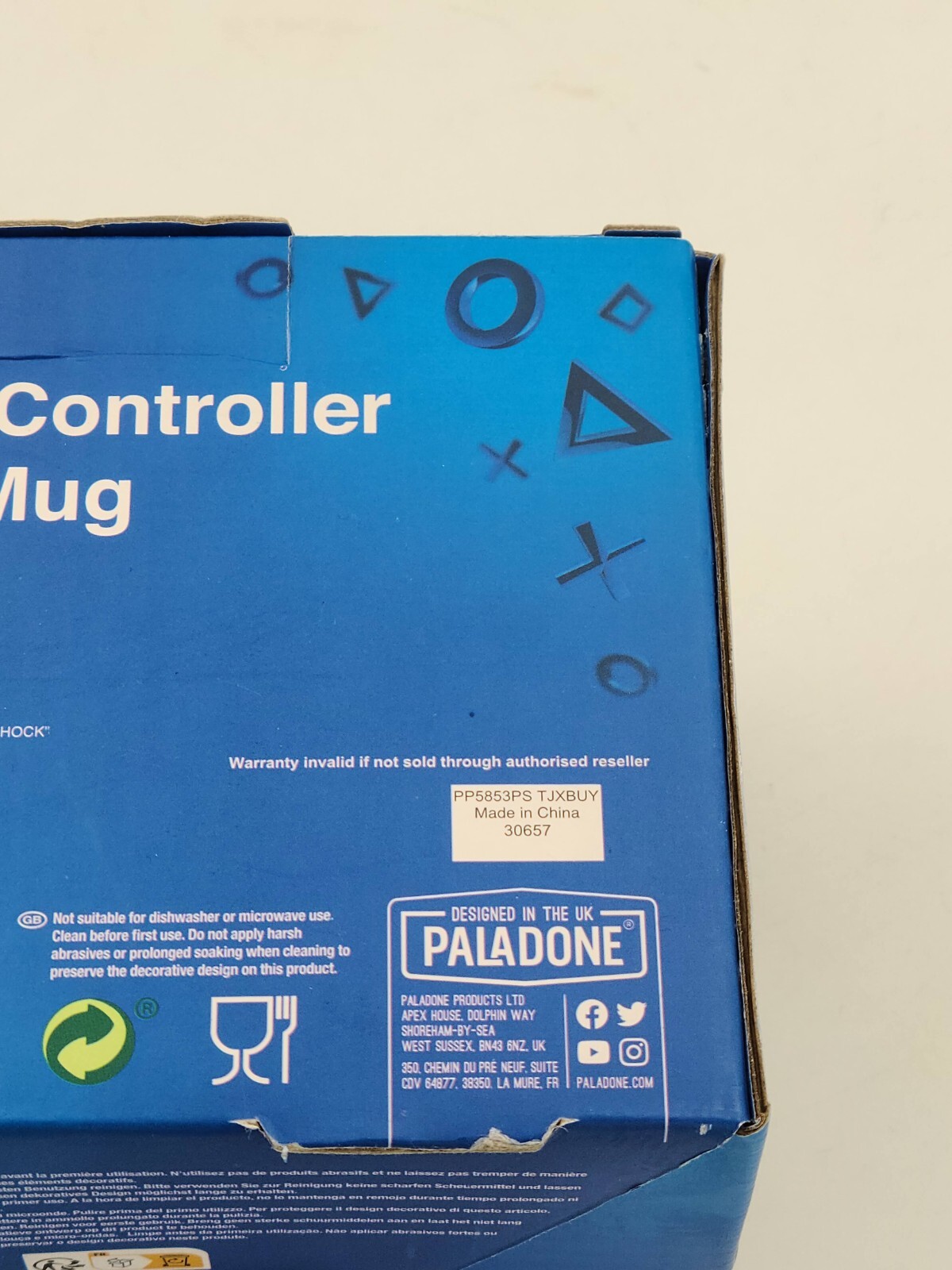 Playstation 4th Gen Controller 11 oz. PS4 PS5 Mug Black Coffee Tea NEW Official