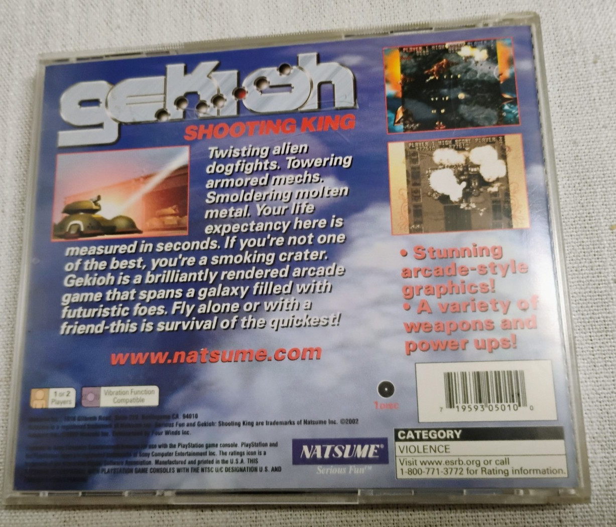 Gekioh: Shooting King (PS1) (CIB) Tested & Working