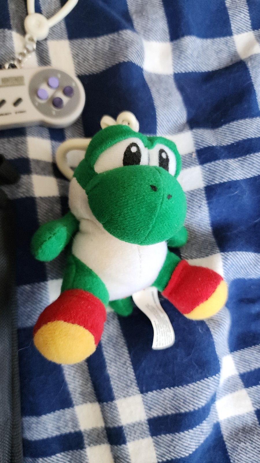 ToySite Nintendo DS Case, Mario and Yoshi Plush Mini Clip on Toys, N64, SNES
