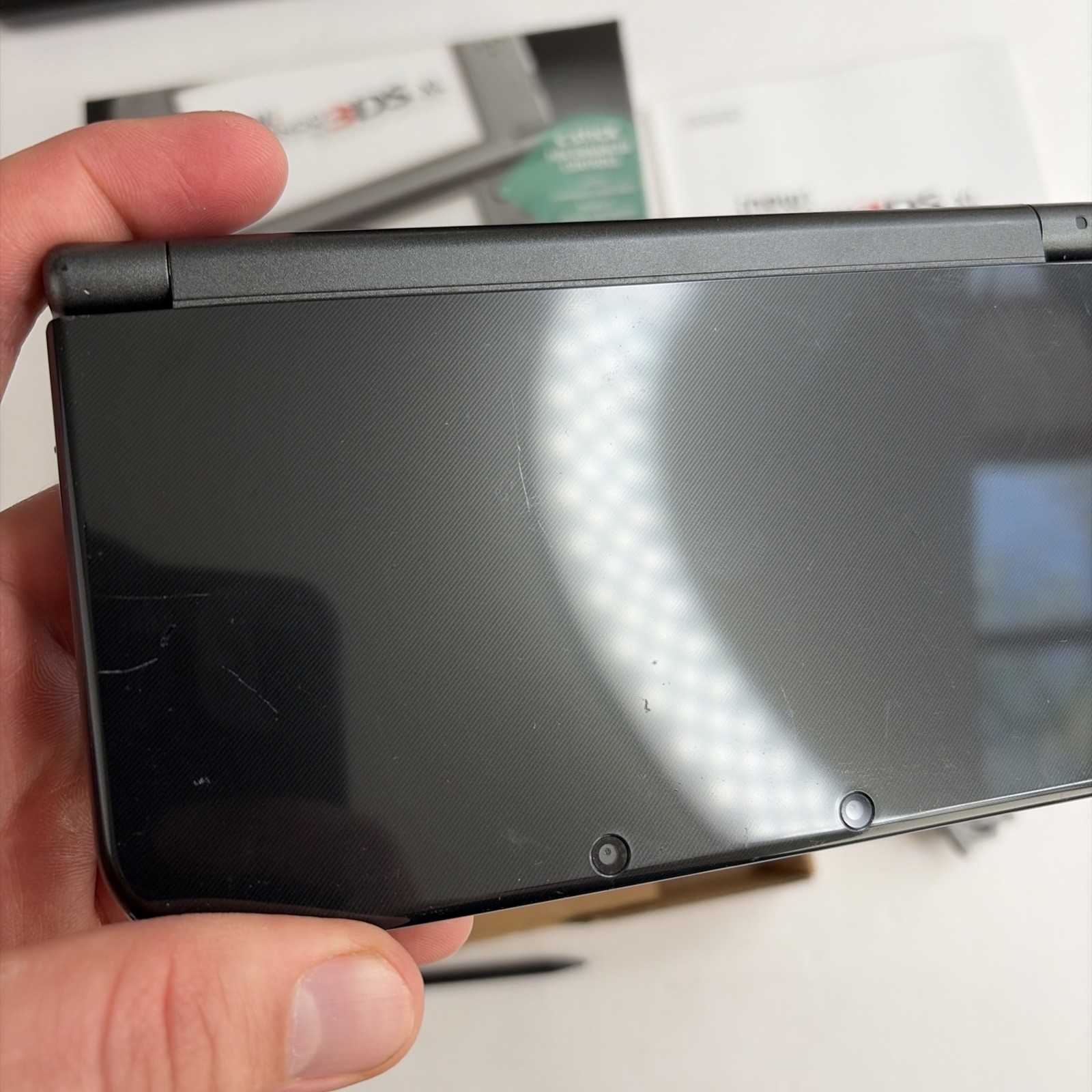 Nice! Nintendo New 3DS XL Black Complete Box W Charger Stylus US Model