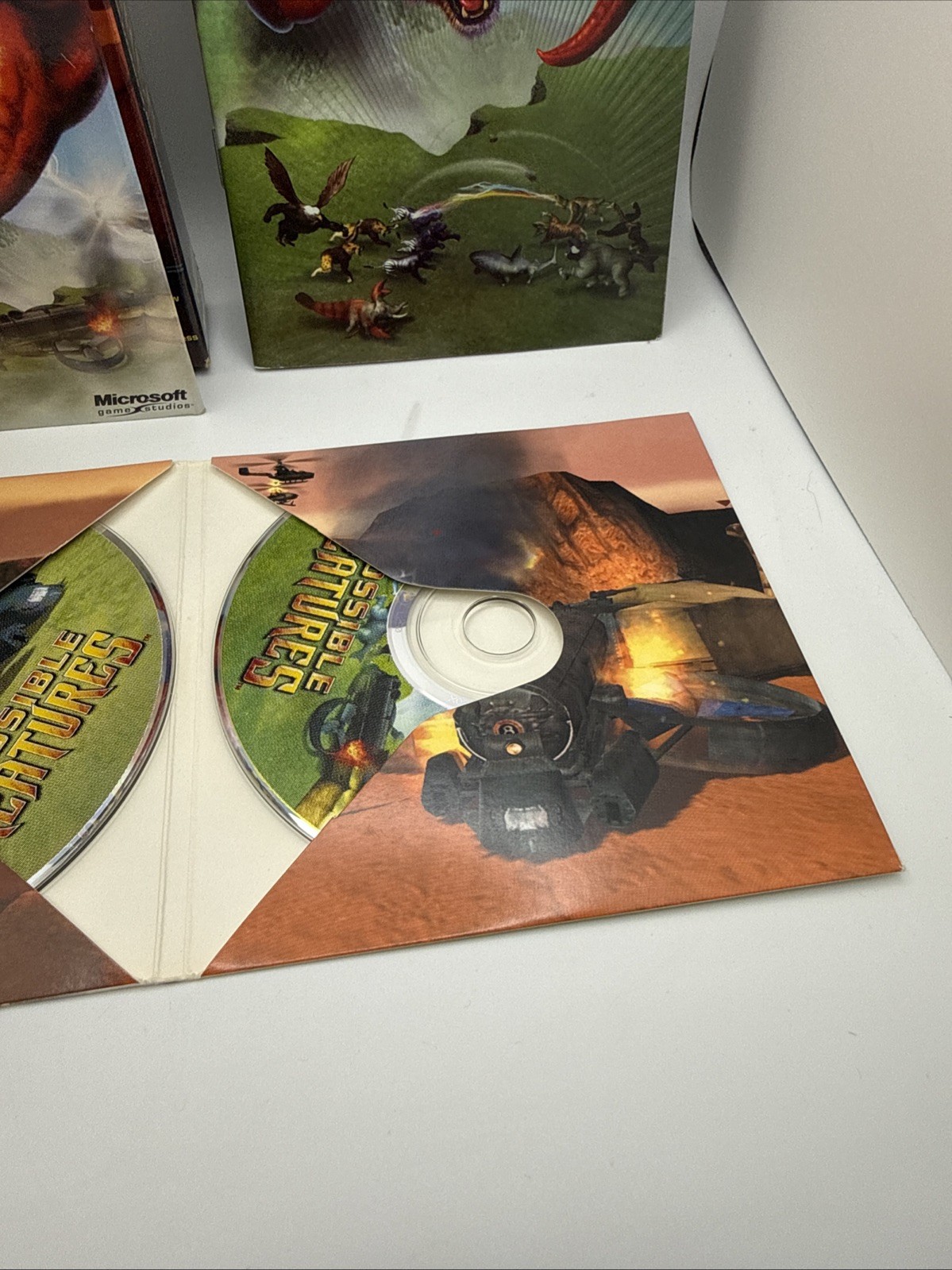 2002 Microsoft/Relic – Impossible Creatures PC Game Box (Rated T for Teen) CIB