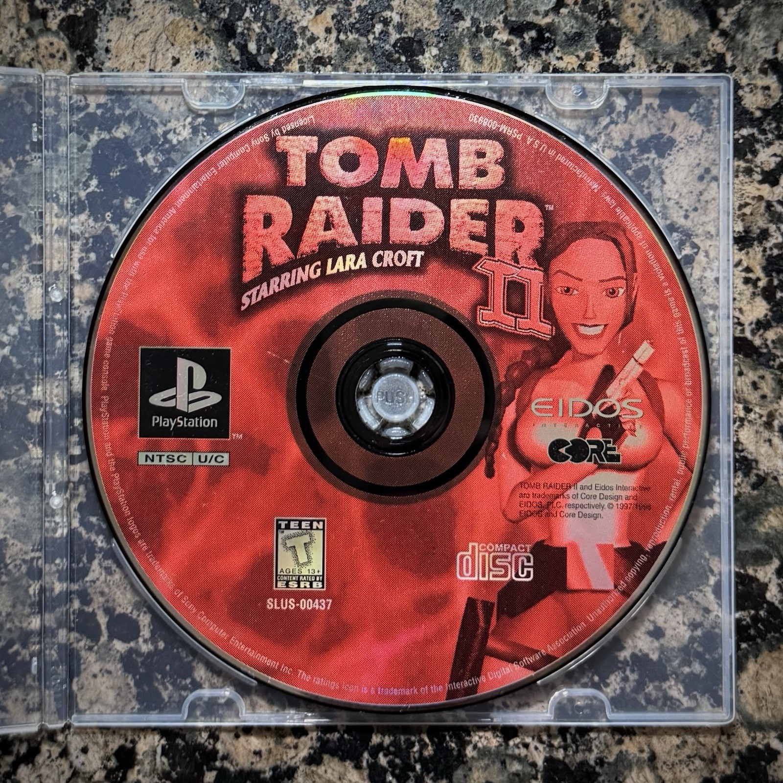 Tomb Raider II 2 Sony Playstation 1 PS1 Game Disc Only Tested and Works