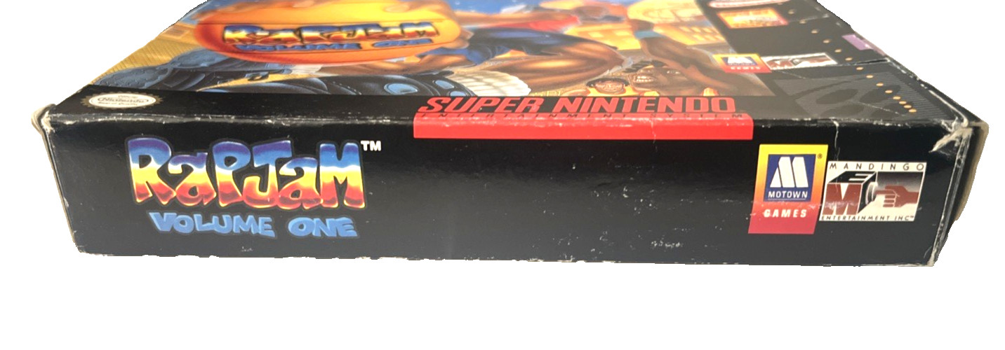 RapJam Volume One Super Nintendo SNES Complete in Box CIB Tested