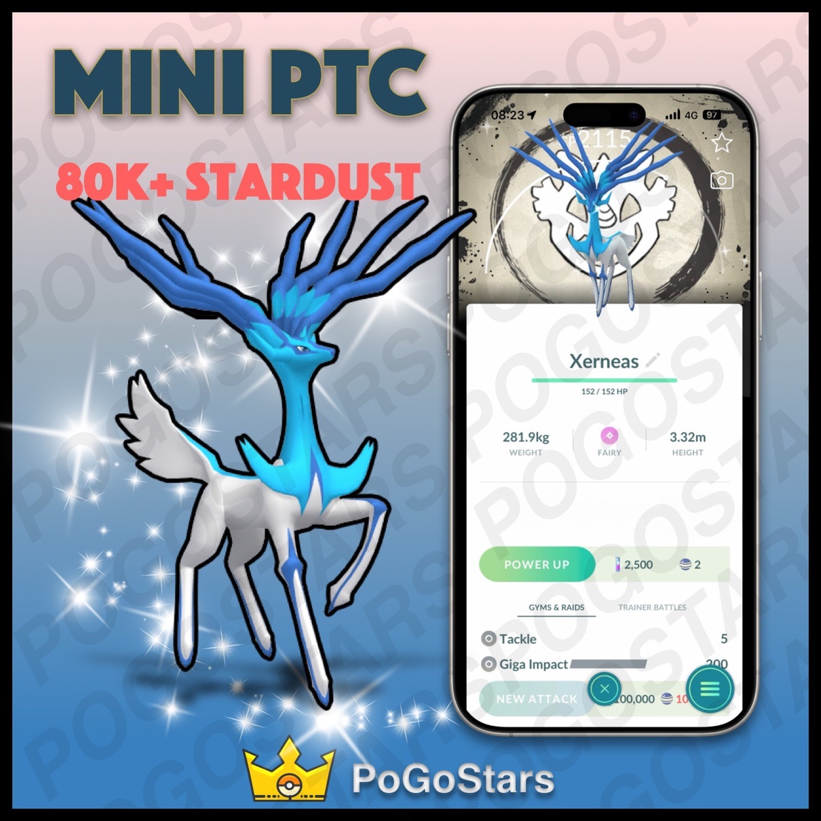 Pokémon PTC Go – Shiny Xerneas – GO Fest 2026✨Special Background✨