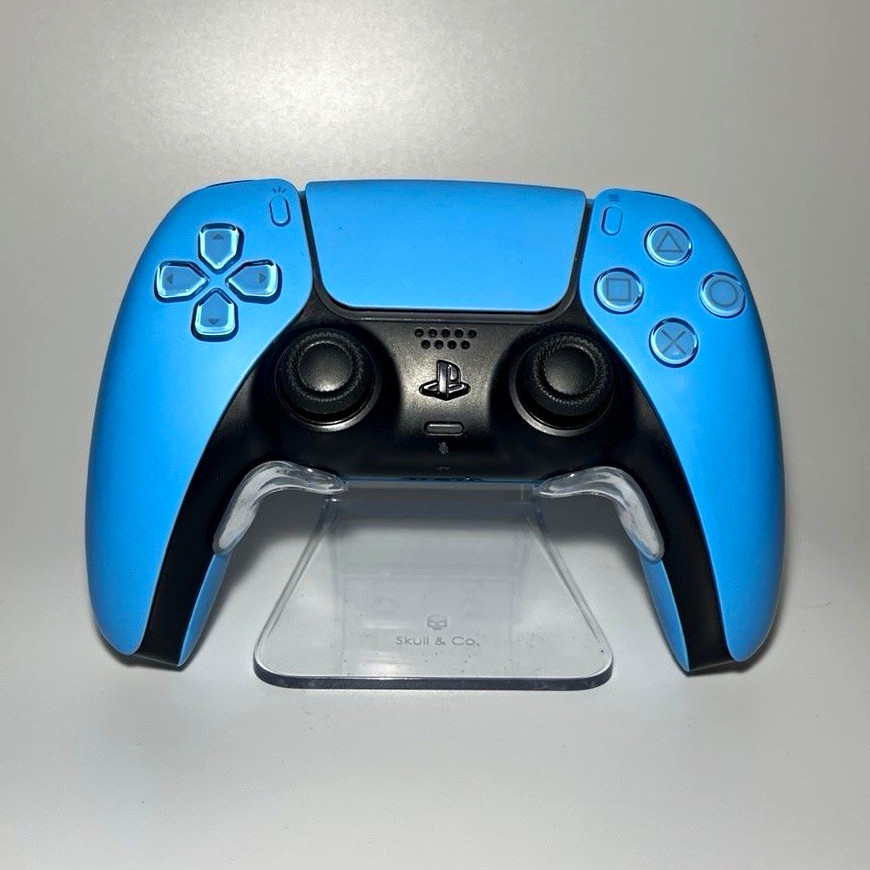 Blue PS5 DualSense Controller – UPGRADED Hall Effect Joysticks (Zero Drift)