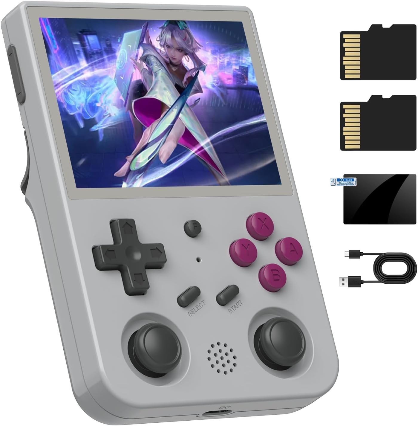 RG353VS Retro Linux System Video Handheld Game Console 3.5″ IPS Screen RK3566 64