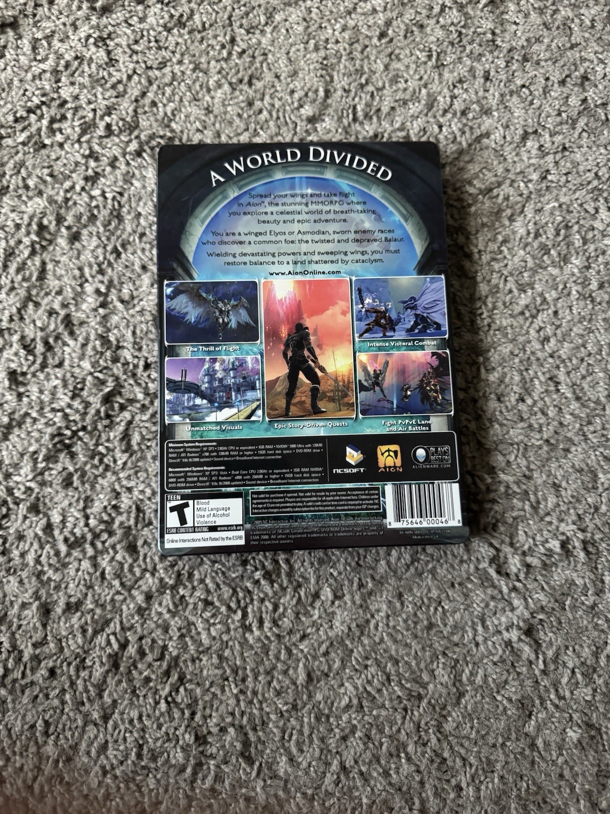 Aion Pc Game Cib Steelbook Ncsoft