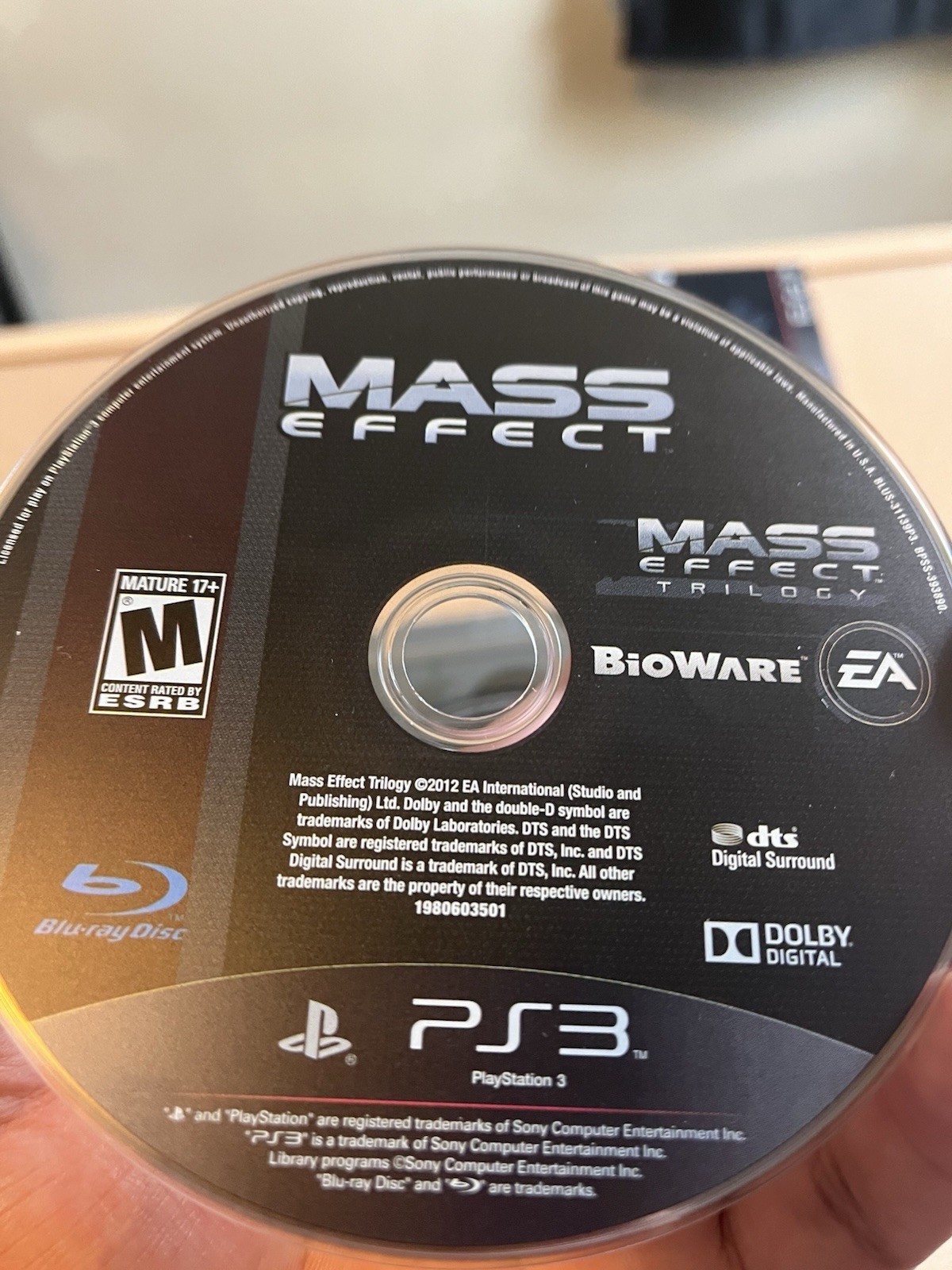 EA Mass Effect Trilogy (Sony PlayStation 3, 2012) RPG Sci-Fi 3-Disc Set M