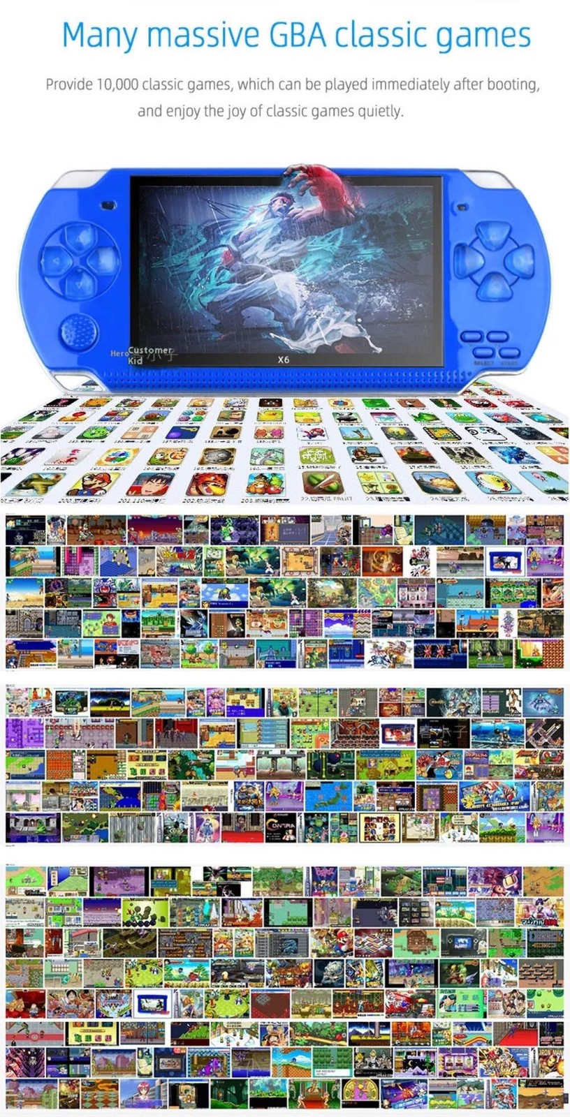 Psp 3000 X6 Consola 12 Types Of Simulators 10000 Arcade Games Retro Retro Arcade