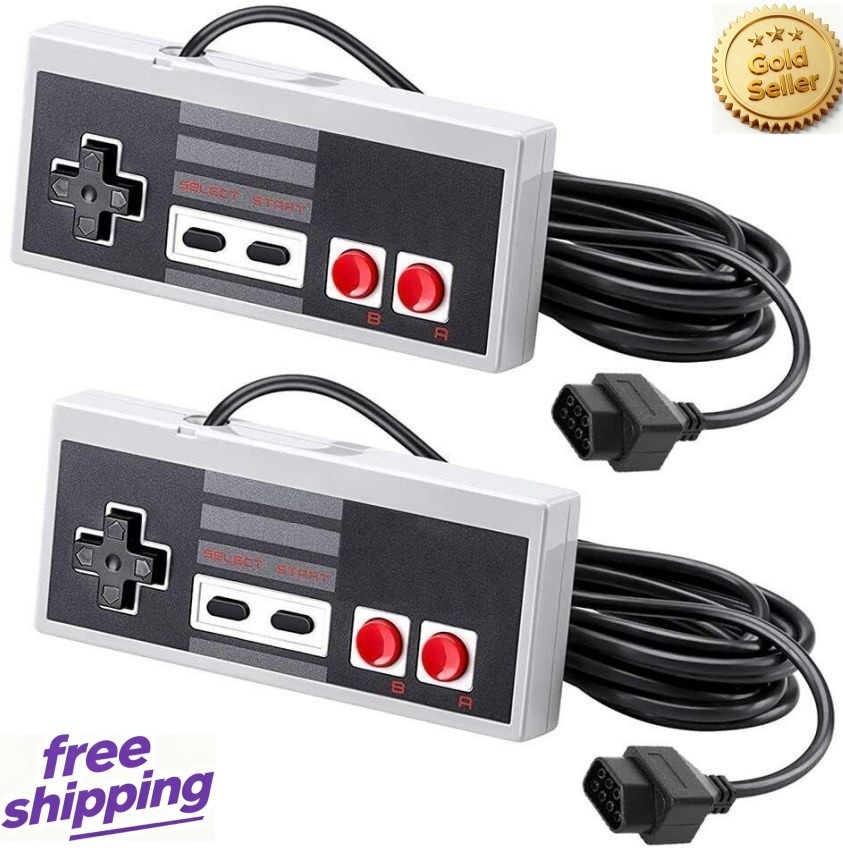 2PCS Wired Game Controller Gamepd Mini Classic Retro NES for Nintendo US Stock