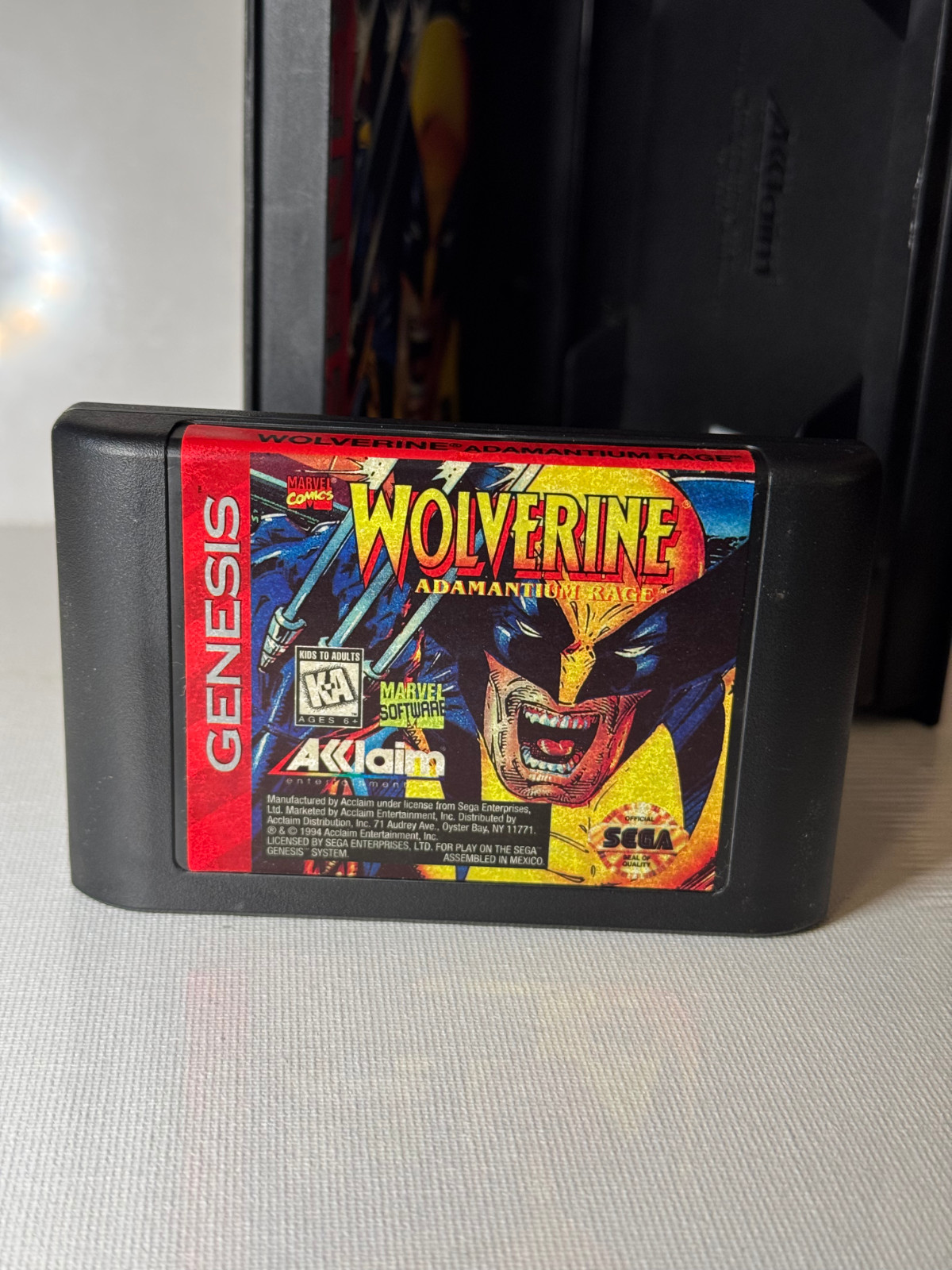 Wolverine: Adamantium Rage Sega Genesis 1994 CIB Cartridge Box Manual